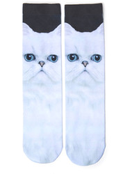 Forever 21 Cat Face Socks