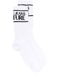 VERSACE JEANS COUTURE Intarsia Knit Logo Socks