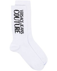 VERSACE JEANS COUTURE Intarsia Logo Cotton Socks