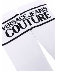 VERSACE JEANS COUTURE Logo Knit Calf Socks