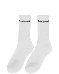 Noon Goons Two Pack White Logo Socks