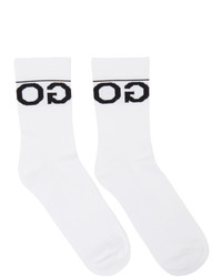 Hugo Two Pack White Logo Socks