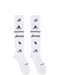 Doublet White 5 Layered Socks