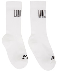 VTMNTS White Barcode Socks