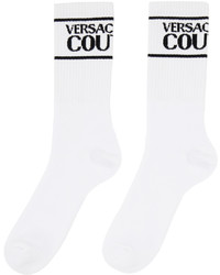 VERSACE JEANS COUTURE White Cotton Socks