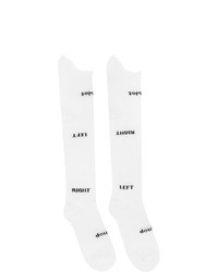 Doublet White Landr High Socks