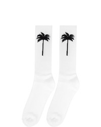 Palm Angels White Palm X Palm Socks