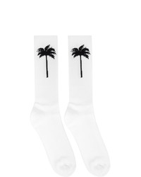 Palm Angels White Palm X Palm Socks