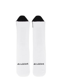 Doublet White Pull Up Socks