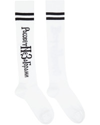 Rassvet White Slava Mogutin Edition Striped Socks