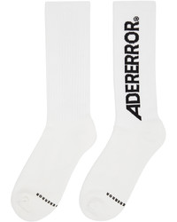 Ader Error White Standic Logo Socks