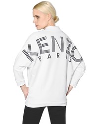 White and Black Print Sweatshirt