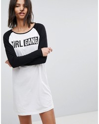 Noisy May Gradu Girl Gang Baseball Style T Shirt Dress