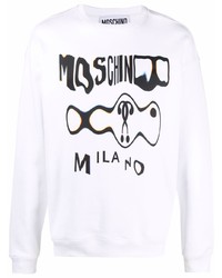 Moschino Graphic Print Drop Shoulder Sweatshirt