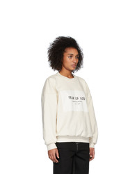 Fear Of God Off White Sixth Collection Patch Logo Sweatshirt