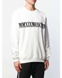 Moschino Slogan Embroidered Sweatshirt