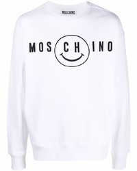 Moschino Smiley Print Organic Cotton Sweatshirt