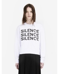 MCQ Triple Silence Cropped Sweatshirt
