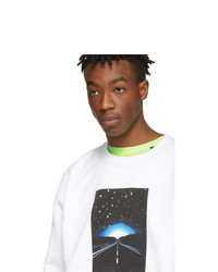 Marcelo Burlon County of Milan White Close Encounters Of The Third Kind Edition Highway Sweatshirt