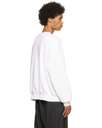 Balenciaga White Cotton Sweatshirt