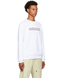Moncler White Cotton Sweatshirt