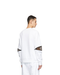 Fendi White Forever Patch Sweatshirt