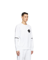 Fendi White Forever Patch Sweatshirt