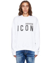 DSQUARED2 White Icon Cool Sweatshirt