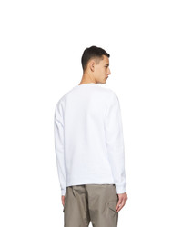 MSGM White Logo Box Sweatshirt