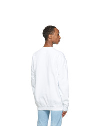 DSQUARED2 White Logo College Sweatshirt