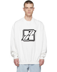 We11done White New Ed Sweatshirt
