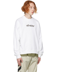 Off-White White Slanted Logo Skate Sweatshirt