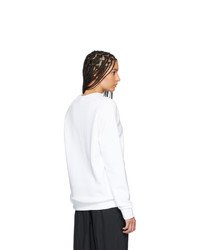 adidas Originals White Trefoil Crew Sweatshirt