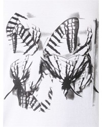 Ann Demeulemeester Butterfly Printed Cotton Jersey Tank Top