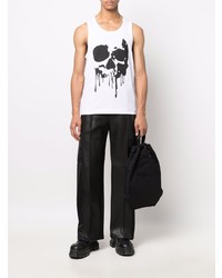 Comme Des Garcons Homme Plus Comme Des Garons Homme Plus Skull Print Cotton Tank Top