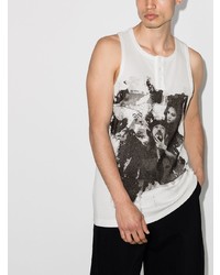 Yohji Yamamoto Graphic Print Tank Top