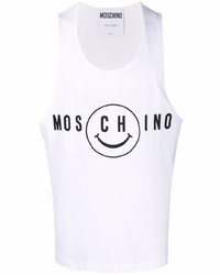 Moschino Logo Print Cotton Vest