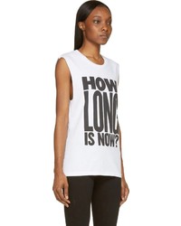 BLK DNM White How Long Is Now T Shirt