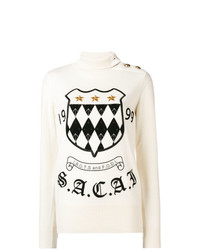 Sacai Logo Crest Turtleneck Sweater