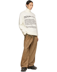 Jean Paul Gaultier Off White Quote Turtleneck