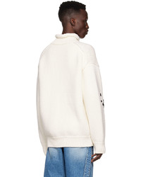 We11done Off White Wool Sweater