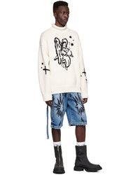 We11done Off White Wool Sweater