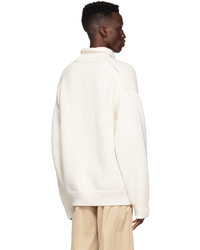 We11done Off White Wool Sweater