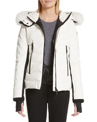 Moncler Lamoura Quilted Down Puffer Coat With Removable Genuine Fox