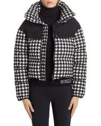 Moncler Nil Houndstooth Quilted Down Jacket