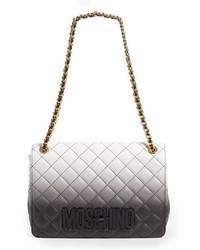 Moschino Large Letters Dgrad Quilted Leather Shoulder Bag