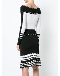 Yigal Azrouel Striped Knit Dress
