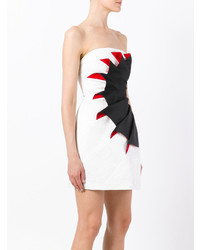 Capucci Strapless Folded Cocktail Dress