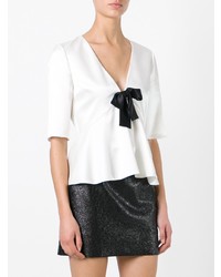 Saint Laurent Bow Front Blouse