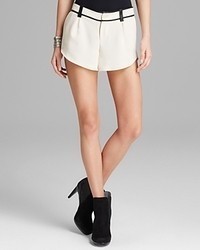 Alice + Olivia Shorts Butterfly Leather Trim